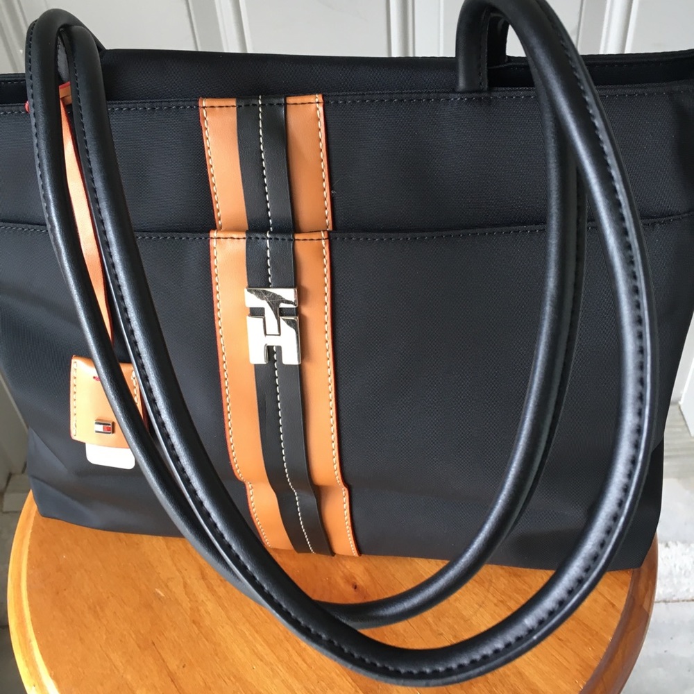 Tommy Hilfiger black tote.